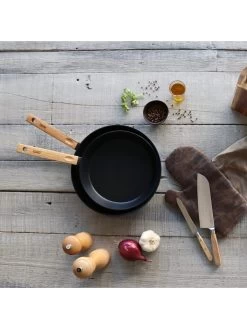 Pan "Ector" Zwart - Ø 24 Cm -Home Uitgebreid Winkel ogo living pan ector zwart o 24 cm 8