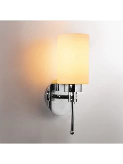 Wandlamp "Balcova" Zilverkleurig/wit - (B)12 X (H)32 Cm -Home Uitgebreid Winkel opviq wandlamp balcova zilverkleurig wit b 12 x h 32 cm 1