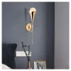 Wandlamp "Sarmal" Goudkleurig - (B)13 X (H)52 Cm -Home Uitgebreid Winkel opviq wandlamp sarmal goudkleurig b 13 x h 52 cm