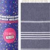 Strandlaken "Towel To Go - Ipanema" Donkerblauw - (L)180 X (B)100 Cm -Home Uitgebreid Winkel pandora trade strandlaken towel to go ipanema donkerblauw l 180 x b 100 cm