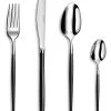 24-delige Bestekset "Amefa" Zilverkleurig/zwart