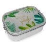 Roestvrijstalen Lunchbox "Jungle" - (B)16,5 X (H)6 X (D)14 Cm -Home Uitgebreid Winkel ppd roestvrijstalen lunchbox jungle b 16 5 x h 6 x d 14 cm
