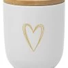 Voorraadcontainer "Pure Heart" Wit - 350 Ml -Home Uitgebreid Winkel ppd voorraadcontainer pure heart wit 350 ml