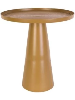 PRESENT TIME Bijzettafel "Force" Geel - (H)43 X Ø 40 Cm