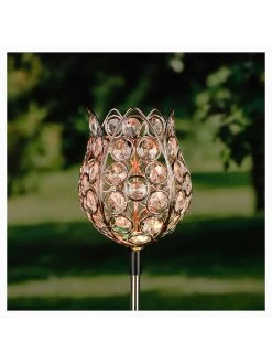 2-delige Set: Ledsolartuinstekers "Kristallen Bloem" Met Kleurwisseling - 65 Cm -Home Uitgebreid Winkel profigarden 2 delige set ledsolartuinstekers kristallen bloem met kleurwisseling 65 cm 4