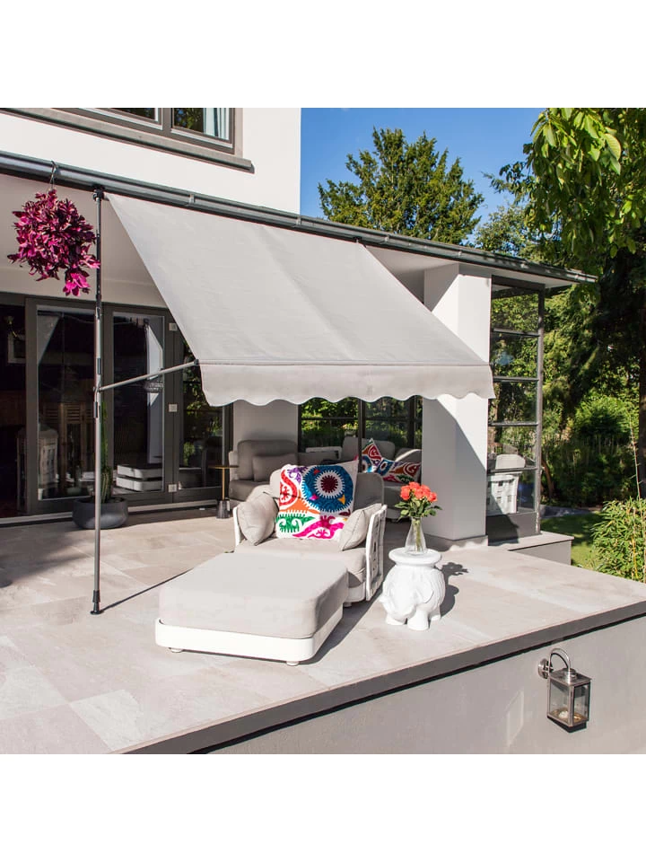 Klemscherm Lichtgrijs - (B)200 X (D)120 Cm 3 Klemscherm Lichtgrijs - (B)200 X (D)120 Cm