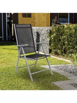 Tuinstoel Zwart - (B)57 X (H)68 X (D)107 Cm -Home Uitgebreid Winkel profigarden tuinstoel zwart b 57 x h 68 x d 107 cm 1