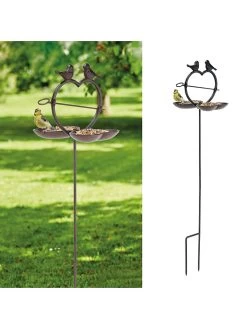 Vogelvoederstation Antiekbruin - (H)92 Cm