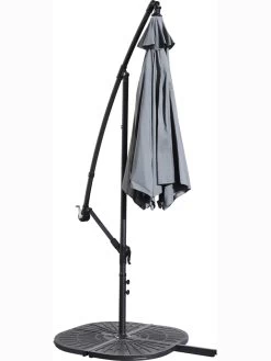 Zweefparasol Antraciet - (H)250 X Ø 300 Cm -Home Uitgebreid Winkel profigarden zweefparasol antraciet h 250 x o 300 cm 1