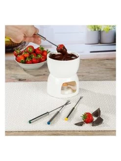 6-delige Fondue-set Wit -Home Uitgebreid Winkel profiline 6 delige fondue set wit 2