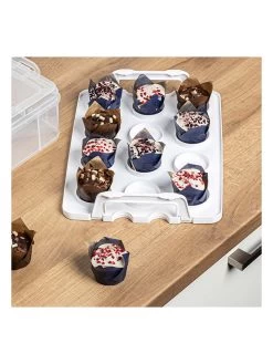 Muffin Transportbox Transparant - (B)34 X (H)11 X (D)26,5 Cm -Home Uitgebreid Winkel profiline muffin transportbox transparant b 34 x h 11 x d 26 5 cm 3