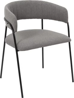 2-delige Set: Eetkamerstoelen "Liverpool" Grijs - (B)57 X (H)82 X (D)59 Cm -Home Uitgebreid Winkel retro chic 2 delige set eetkamerstoelen liverpool grijs b 57 x h 82 x d 59 cm 3