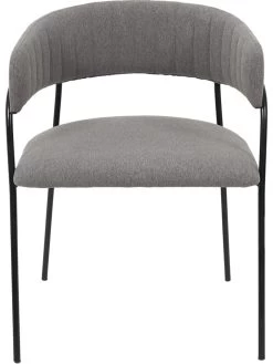 2-delige Set: Eetkamerstoelen "Liverpool" Grijs - (B)57 X (H)82 X (D)59 Cm -Home Uitgebreid Winkel retro chic 2 delige set eetkamerstoelen liverpool grijs b 57 x h 82 x d 59 cm 4