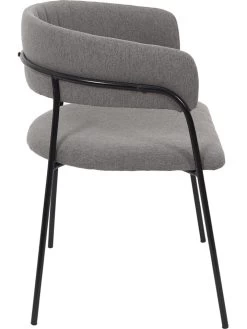 2-delige Set: Eetkamerstoelen "Liverpool" Grijs - (B)57 X (H)82 X (D)59 Cm -Home Uitgebreid Winkel retro chic 2 delige set eetkamerstoelen liverpool grijs b 57 x h 82 x d 59 cm 5