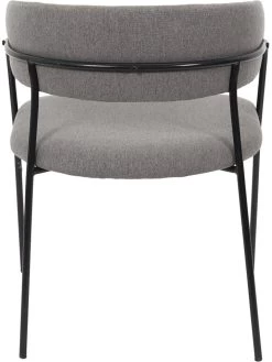 2-delige Set: Eetkamerstoelen "Liverpool" Grijs - (B)57 X (H)82 X (D)59 Cm -Home Uitgebreid Winkel retro chic 2 delige set eetkamerstoelen liverpool grijs b 57 x h 82 x d 59 cm 6