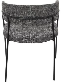 Eetkamerstoel "Liverpool" Zwart - (B)57 X (H)82 X (D)59 Cm -Home Uitgebreid Winkel retro chic eetkamerstoel liverpool zwart b 57 x h 82 x d 59 cm 5