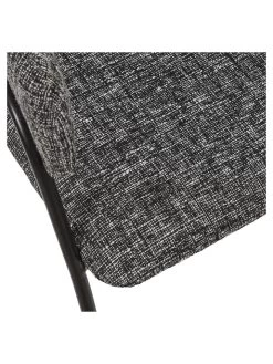 Eetkamerstoel "Liverpool" Zwart - (B)57 X (H)82 X (D)59 Cm -Home Uitgebreid Winkel retro chic eetkamerstoel liverpool zwart b 57 x h 82 x d 59 cm 6