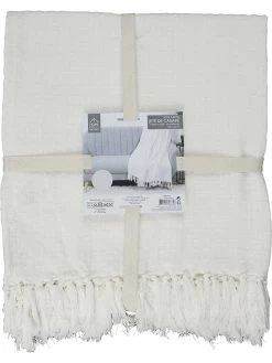 Plaid Crème - (L)160 X (B)130 Cm -Home Uitgebreid Winkel retro chic plaid creme l 160 x b 130 cm 4