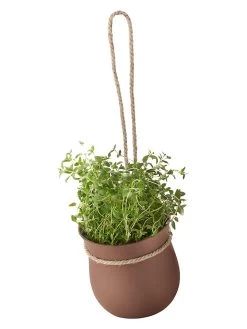 RIG TIG Bloempot "Grow It" Bruin - (B)13 X (H)13 X (D)13 Cm