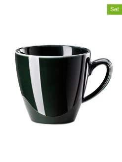 Rosenthal 6-delige Set: Koffiekoppen "Mesh Colours" Zwart - 180 Ml