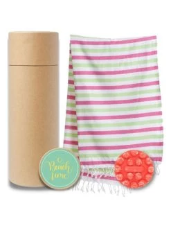 3-delige Wellness- & Spa-set Roze/groen