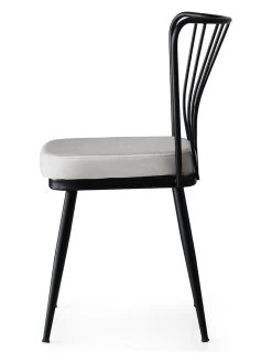 4-delige Set: Stoelen Zwart/wit - (B)43 X (H)82 X (D)42 Cm -Home Uitgebreid Winkel scandinavia concept 4 delige set stoelen zwart wit b 43 x h 82 x d 42 cm 2