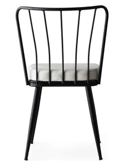 4-delige Set: Stoelen Zwart/wit - (B)43 X (H)82 X (D)42 Cm -Home Uitgebreid Winkel scandinavia concept 4 delige set stoelen zwart wit b 43 x h 82 x d 42 cm 3