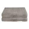 Schiesser 2-delige Set: Badhanddoeken "Milano" Grijs -Home Uitgebreid Winkel schiesser 2 delige set badhanddoeken milano grijs