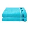 Schiesser 2-delige Set: Badhanddoeken "Skyline Color" Turquoise -Home Uitgebreid Winkel schiesser 2 delige set badhanddoeken skyline color turquoise