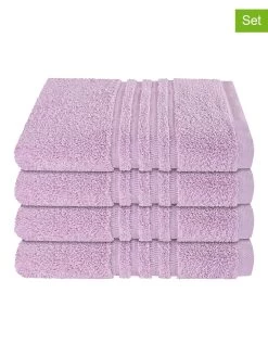 Schiesser 4-delige Set: Handdoeken "Milano" Lichtroze