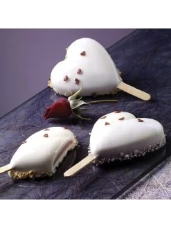 Silikomart IJsvorm "Herz Mini" Wit - (B)7 X (H)2 X (D)5,5 Cm -Home Uitgebreid Winkel silikomart ijsvorm herz mini wit b 7 x h 2 x d 5 5 cm 3