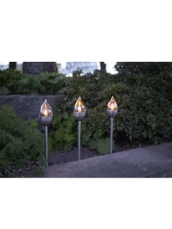 Star Trading 3-delige Set: Roestvrijstalen Ledsolartuinstekers "Olympus" - (H)40 Cm -Home Uitgebreid Winkel star trading 3 delige set roestvrijstalen ledsolartuinstekers olympus h 40 cm 2