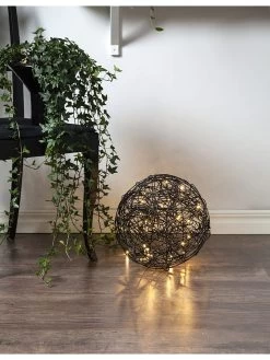 Star Trading Decoratieve Ledbal "Trassel" Zwart - Ø 30 Cm -Home Uitgebreid Winkel star trading decoratieve ledbal trassel zwart o 30 cm 2