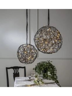 Star Trading Decoratieve Ledbal "Trassel" Zwart - Ø 30 Cm -Home Uitgebreid Winkel star trading decoratieve ledbal trassel zwart o 30 cm 3