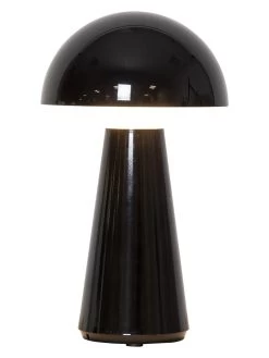 Star Trading Decoratieve Ledlamp "Mushroom" Zwart - (B)16 X (H)28 Cm