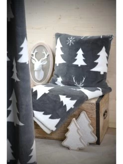 Plaid "Arctik" Grijs - (L)160 X (B)130 Cm -Home Uitgebreid Winkel stof france plaid arctik grijs l 160 x b 130 cm 1