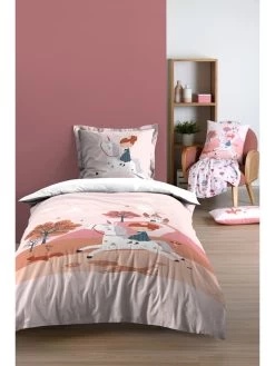 Plaid "Cyrielle" Lichtroze/meerkleurig - (L)160 X (B)130 Cm -Home Uitgebreid Winkel stof france plaid cyrielle lichtroze meerkleurig l 160 x b 130 cm 1