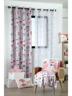 Plaid "Cyrielle" Lichtroze/meerkleurig - (L)160 X (B)130 Cm -Home Uitgebreid Winkel stof france plaid cyrielle lichtroze meerkleurig l 160 x b 130 cm 2