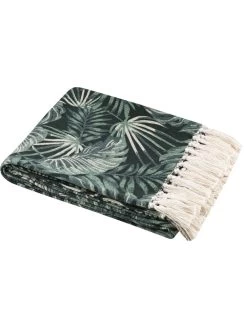 Plaid "Vibes" Groen - (L)150 X (B)130 Cm