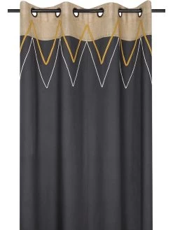 Ringgordijn "Alabama" Antraciet - (L)260 X (B)140 Cm -Home Uitgebreid Winkel stof france ringgordijn alabama antraciet l 260 x b 140 cm 1