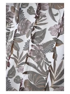 Ringgordijn "Curiosity" Wit/groen - (L)260 X (B)140 Cm -Home Uitgebreid Winkel stof france ringgordijn curiosity wit groen l 260 x b 140 cm 2