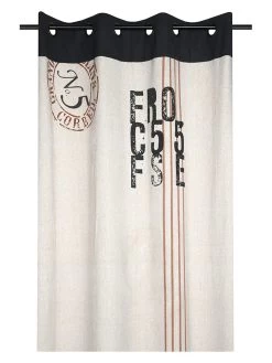 Ringgordijn "Dayton" Beige - (L)260 X (B)140 Cm -Home Uitgebreid Winkel stof france ringgordijn dayton beige l 260 x b 140 cm 1