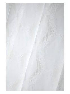 Ringgordijn "Ethnograf" Wit - (L)260 X (B)140 Cm -Home Uitgebreid Winkel stof france ringgordijn ethnograf wit l 260 x b 140 cm 2