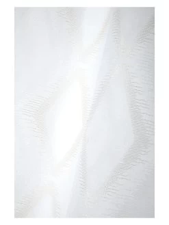 Ringgordijn "Ethnograf" Wit - (L)260 X (B)140 Cm -Home Uitgebreid Winkel stof france ringgordijn ethnograf wit l 260 x b 140 cm 3