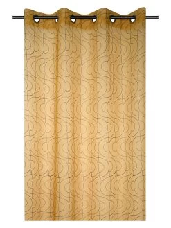 Ringgordijn "Lenny" Geel - (L)260 X (B)140 Cm -Home Uitgebreid Winkel stof france ringgordijn lenny geel l 260 x b 140 cm 1