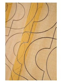 Ringgordijn "Lenny" Geel - (L)260 X (B)140 Cm -Home Uitgebreid Winkel stof france ringgordijn lenny geel l 260 x b 140 cm 3