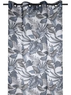Ringgordijn "Paraiso" Grijs - (L)260 X (B)140 Cm -Home Uitgebreid Winkel stof france ringgordijn paraiso grijs l 260 x b 140 cm 1