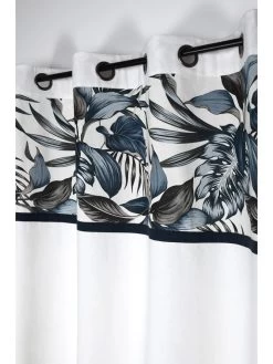 Ringgordijn "Paraiso" Wit - (L)260 X (B)140 Cm -Home Uitgebreid Winkel stof france ringgordijn paraiso wit l 260 x b 140 cm 1