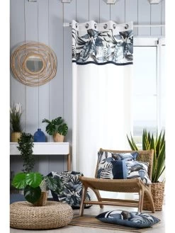 Ringgordijn "Paraiso" Wit - (L)260 X (B)140 Cm -Home Uitgebreid Winkel stof france ringgordijn paraiso wit l 260 x b 140 cm 3