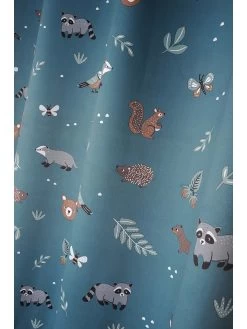 Voorkant -Home Uitgebreid Winkel stof france ringgordijn saturnin blauw l 260 x b 135 cm 1